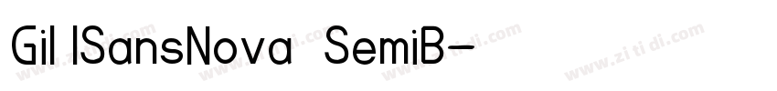 Gil lSansNova  SemiB字体转换